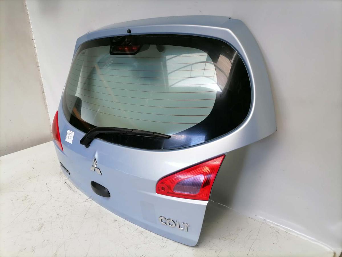 Mitsubishi Colt Z30 original Heckklappe mit Heckscheibe Hellblaumetallic 3-T&uuml;rer Bj.2007